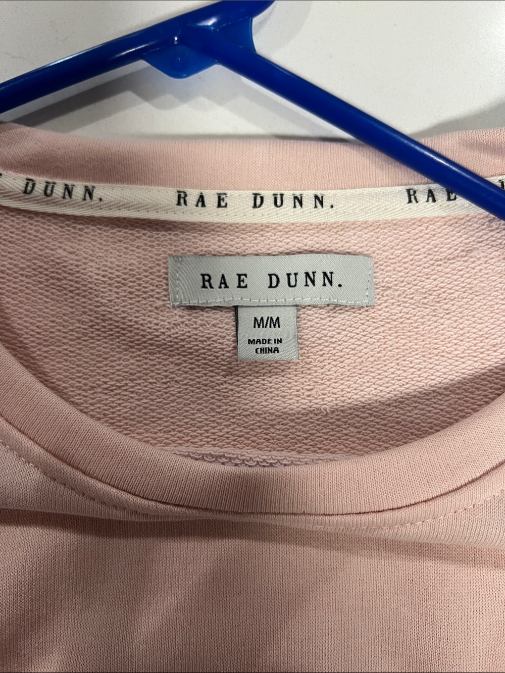 Rae Dunn MAMA Crewneck Sweatshirt - Pale Pink with White Lettering - Picture 2 of 3